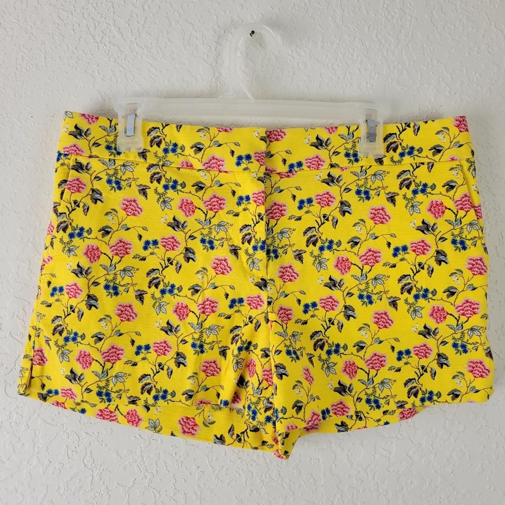 NWT LOFT Yellow Floral Riviera Shorts 10P